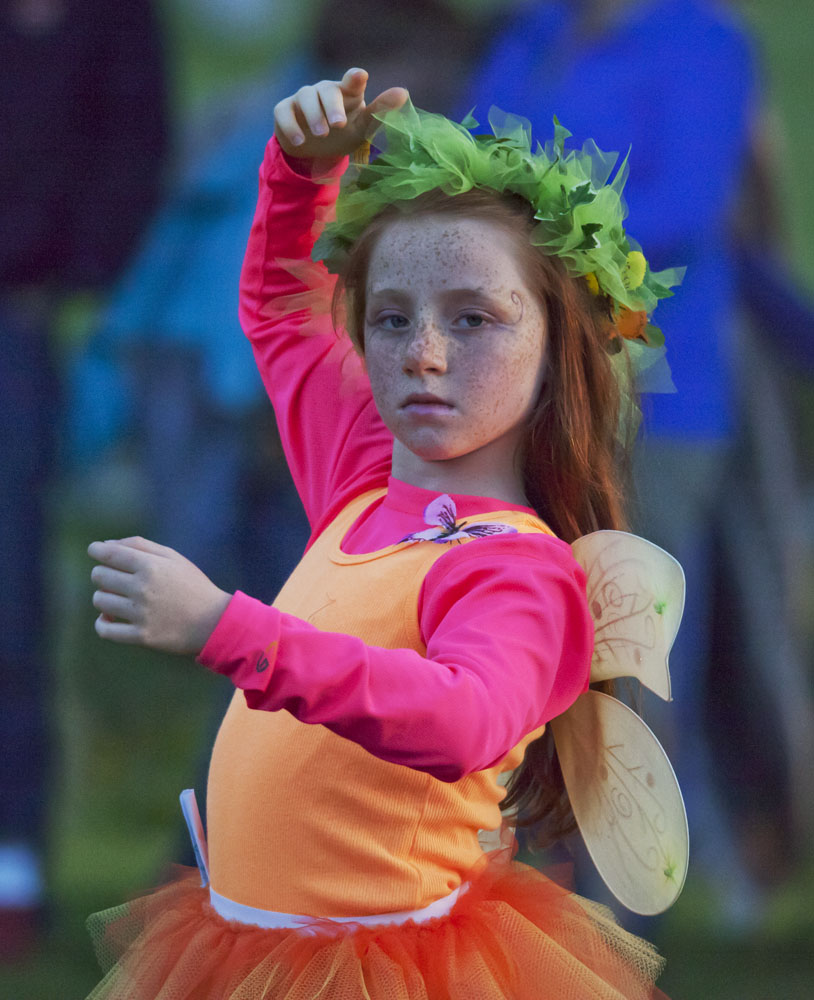 Dani's daughter Natalie performing in DPC's Fairy Queen Fantasy. Photo: Eddee Daniel 