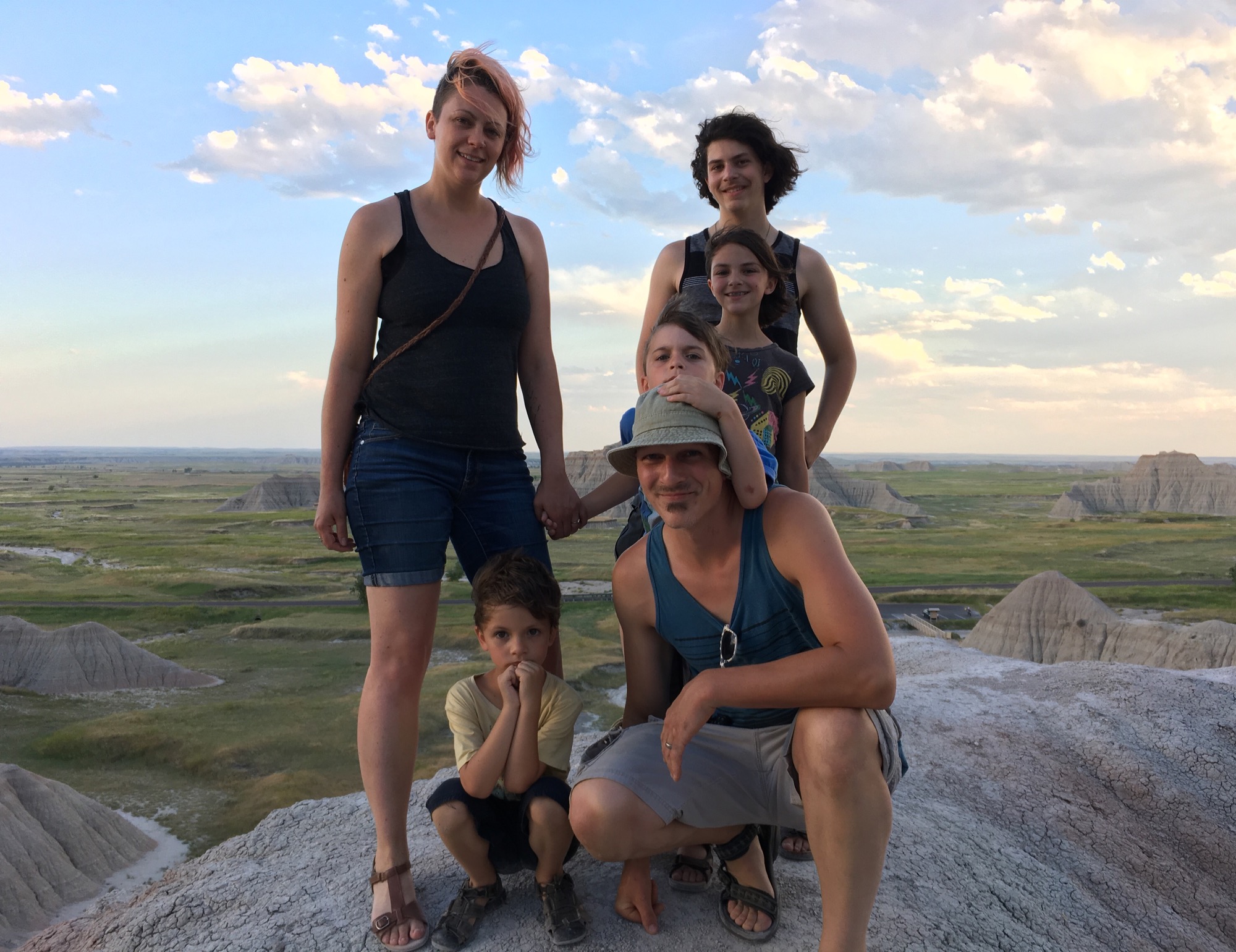 Janelle Gramling with her husband, Matthew Gramling, and children: Elijah (15), Mara (12), Makai (8) and Solomon (6).