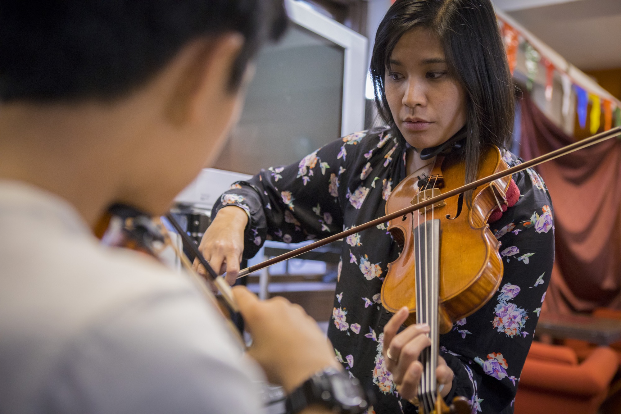 Yuki Numata Resnick is a co-founder of Buffalo String Works, an organization that provides music lessons to immigrant and refugee children in Buffalo, NY.